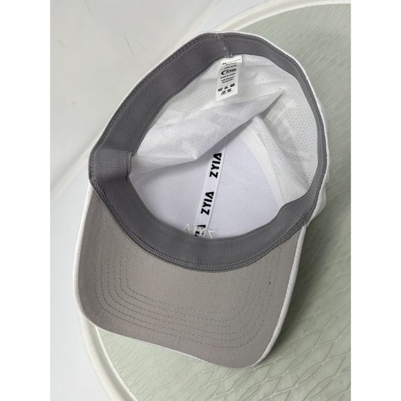 Zyia Active Embroidered Mesh Fitted Hat Womens OS White Camo Polyester Workout - Picture 5 of 8